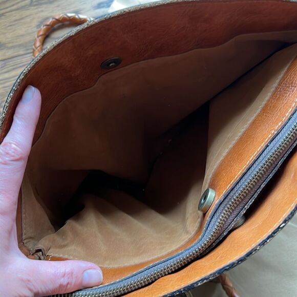Patricia Nash Zorita Leather Tooled Shoulder Bag Western Boho A27 - Picture 9 of 13
